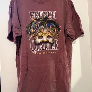 Trendy French Quarter New Orleans Maroon T-Shirt Size XL